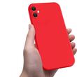 Lemontti Husa Silicon Soft Slim Samsung Galaxy A05 Rosu (material mat si fin, captusit cu microfibra)