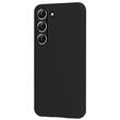 Lemontti Husa Silicon Soft Slim Samsung Galaxy S23 Plus, material mat si fin, captusit cu microfibra, Negru