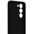 Lemontti Husa Silicon Soft Slim Samsung Galaxy S23 Plus, material mat si fin, captusit cu microfibra, Negru