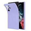 Lemontti Husa Silicon Soft Slim Samsung Galaxy S23 Ultra, material mat si fin, captusit cu microfibra, Lila