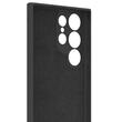 Lemontti Husa Silicon Soft Slim Samsung Galaxy S23 Ultra, material mat si fin, captusit cu microfibra, Negru