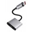 Mcdodo Adaptor Audio 2 in 1 USB-C la USB-C +DC3.5mm, Fast Charge, 60W PD, Negru