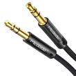 Mcdodo Cablu Audio Jack 3.5mm la Jack 3.5mm, impletit din nailon, 1.2m, Negru