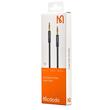 Mcdodo Cablu Audio Jack 3.5mm la Jack 3.5mm, impletit din nailon, 1.2m, Negru