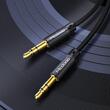 Mcdodo Cablu Audio Jack 3.5mm la Jack 3.5mm, impletit din nailon, 1.2m, Negru