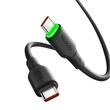 Mcdodo Cablu Type-C la Type-C Alpha Series Silicone, Fast Charging, 65W, LED, 1.2m, Negru