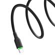 Mcdodo Cablu Type-C la Type-C Alpha Series Silicone, Fast Charging, 65W, LED, 1.2m, Negru
