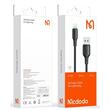 Mcdodo Cablu USB la Lightning Alpha Series Silicone Fast Charging, LED, 1.2m, Negru