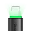 Mcdodo Cablu USB la Lightning Alpha Series Silicone Fast Charging, LED, 1.2m, Negru