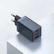 Mcdodo Set Incarcator Retea 2xType-C si 1xUSB-A GaN5 Mini Pro Fast Charger 67W, cablu Type-C la Lightning, 1.2m, Negru