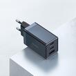Mcdodo Set Incarcator Retea GaN5 Mini Pro Fast Charger 67W, Port 2xType-C+ 1xUSB-A, cablu Type-C, 2 m, Black