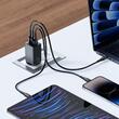 Mcdodo Set Incarcator Retea GaN5 Mini Pro Fast Charger 67W, Port 2xType-C+ 1xUSB-A, cablu Type-C, 2 m, Black