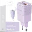 Mcdodo Incarcator Retea Port 2xType-C si 1xUSB-A Dichromatic GaN5 Mini, Fast Charging PD 67W, Mov