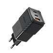Mcdodo Incarcator Retea Port 2xType-C si 1xUSB-A Dichromatic GaN5 Mini, Fast Charging PD 67W, Negru