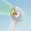 Usams Mini Ventilator Portabil Candy 1200mAh, 2 viteze, Cablu USB inclus, Alb