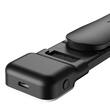 Mcdodo Selfie Stick Bluetooth compatibil cu telefoane de 3.5-6.7 inch, reglare 360 grade, telecomanda inclusa, lumina integrata, Negru