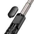Mcdodo Selfie Stick Bluetooth compatibil cu telefoane de 3.5-6.7 inch, reglare 360 grade, telecomanda inclusa, lumina integrata, Negru