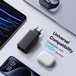 Baseus Set Incarcator Retea 100W, GaN6 Pro 2x USB, 2x Type-C, 100W, Fast Charger, cablu Type-C la Type-C, 100W, 20V, 5A, 1m Negru