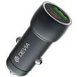 Devia Set Incarcator Auto Extreme Speed Fast Charger PD30W + QC3.0, 18W, Cablu Type-C la Type-C 1m, Gri