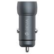 Devia Set Incarcator Auto Extreme Speed Fast Charger PD30W + QC3.0, 18W, Cablu Type-C la Type-C 1m, Gri