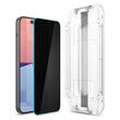 Spigen Folie Sticla Glass tR EZ Fit Privacy iPhone 15, set 2 buc, kit de montare