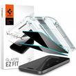 Spigen Folie Sticla Glass tR EZ Fit Privacy iPhone 15, set 2 buc, kit de montare