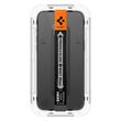 Spigen Folie Sticla Glass tR EZ Fit Privacy iPhone 15 Pro Max, set 2 buc, kit de montare