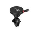 Lemontti Suport Auto MagSafe Magnetic cu Incarcare wireless si cablu retractabil Type-C 1m, prindere ventilatie, Negru