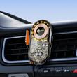 Lemontti Suport Auto cu incarcare Wireless, 15W, deschidere automata prin senzor infrarosu, prindere la ventilatie, cablu Type-C inclus, Transparent Negru