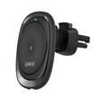Duzzona Suport Auto Magnetic cu Incarcare Wireless Fast Charger, fixare la grila de ventilatie, Negru