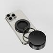 Devia Suport Magnetic Stand Ultra2 Metal, rotatie 360 grade, prindere ventuza, Negru