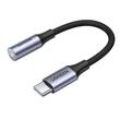 Ugreen Cablu Audio Type-C la Jack 3.5mm, Analogic si digital, 10cm, Gri