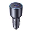 Ugreen Incarcator Auto Fast Charge PD3.0, 63W, 2 porturi Type-C+ USB, 3A, QC 3.0, Negru
