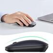 Ugreen Mouse Wireless mod dual, DPI reglabil (1000-4000), design subțire, Negru