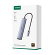 Ugreen Multihub Ultra-Thin Type-C la USB3.0, 2x USB2.0, HDMI 4K@30Hz, Type-C PD100W, 5Gbps, Grey
