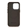 iCarer Husa Oil Wax Premium Leather iPhone 15 Pro Max MagSafe Maro