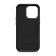 iCarer Husa Oil Wax Premium Leather iPhone 15 Pro Max MagSafe Negru