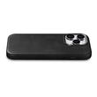 iCarer Husa Oil Wax Premium Leather iPhone 15 Pro Max MagSafe Negru