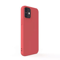 Husa iPhone 12 Mini Lemontti Silicon Soft Slim Santa Red