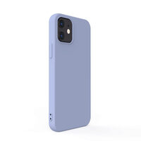 Husa iPhone 12 Mini Lemontti Silicon Soft Slim Lavender Gray