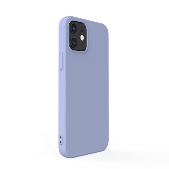Husa iPhone 12 Mini Lemontti Silicon Soft Slim Lavender Gray