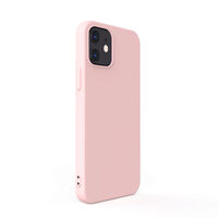 Husa iPhone 12 Mini Lemontti Silicon Soft Slim Pink Sand