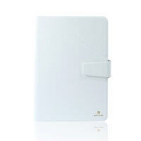 Husa Tableta 8" - 9" Just Must Flip Joy Universala White (material antiderapant)