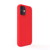 Husa iPhone 12 Mini Lemontti Liquid Silicon Red