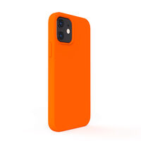 Husa iPhone 12 Mini Lemontti Liquid Silicon Orange