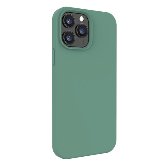 Husa iPhone 13 Pro Max Lemontti Liquid Silicon Forest Green