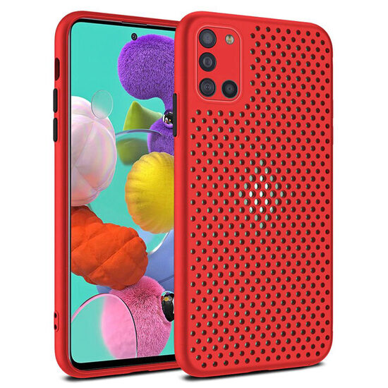 Husa Samsung Galaxy A21s Lemontti Bubble Rosu