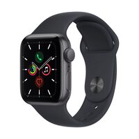 Apple Watch SE, GPS, Carcasa Aluminium 40mm Space Grey, Midnight Sport Band