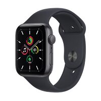 Apple Watch SE, GPS, Carcasa Aluminium 44mm Space Grey, Midnight Sport Band