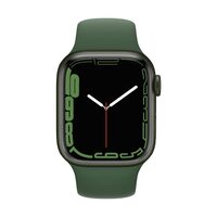 Apple Watch 7, GPS, Carcasa Green Aluminium 41mm, Clover Sport Band